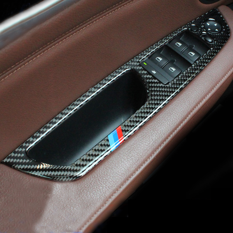 x6 e71 08-14 Steel Door Armrest Window Switch Cover Trim for BMW X5 E70 07-13