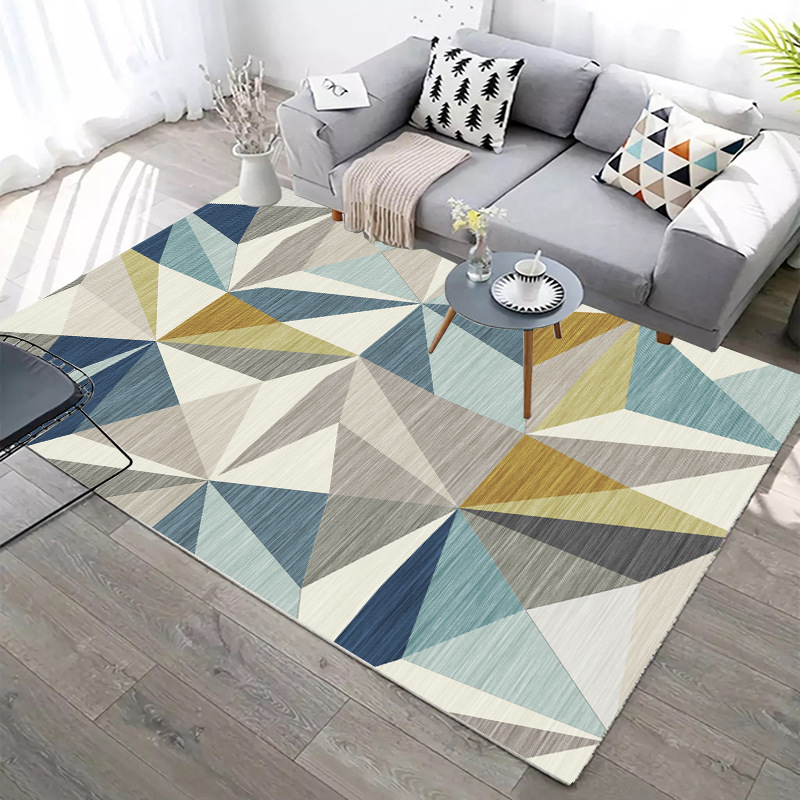 

Sofa Coffee Table Floor Mat Modern Geometric Carpets For Living Room Home Decor Rugs For BedroomThick Soft Carpet Kids Room, Yr-19