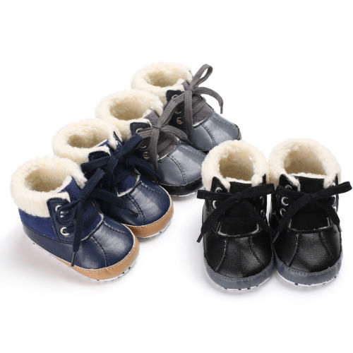 

Boy Boots Casual Toddler Boy Shoe Baby Winter Snow Boots Soft Sole Shoes Anti-slip Sneakers 0-18M