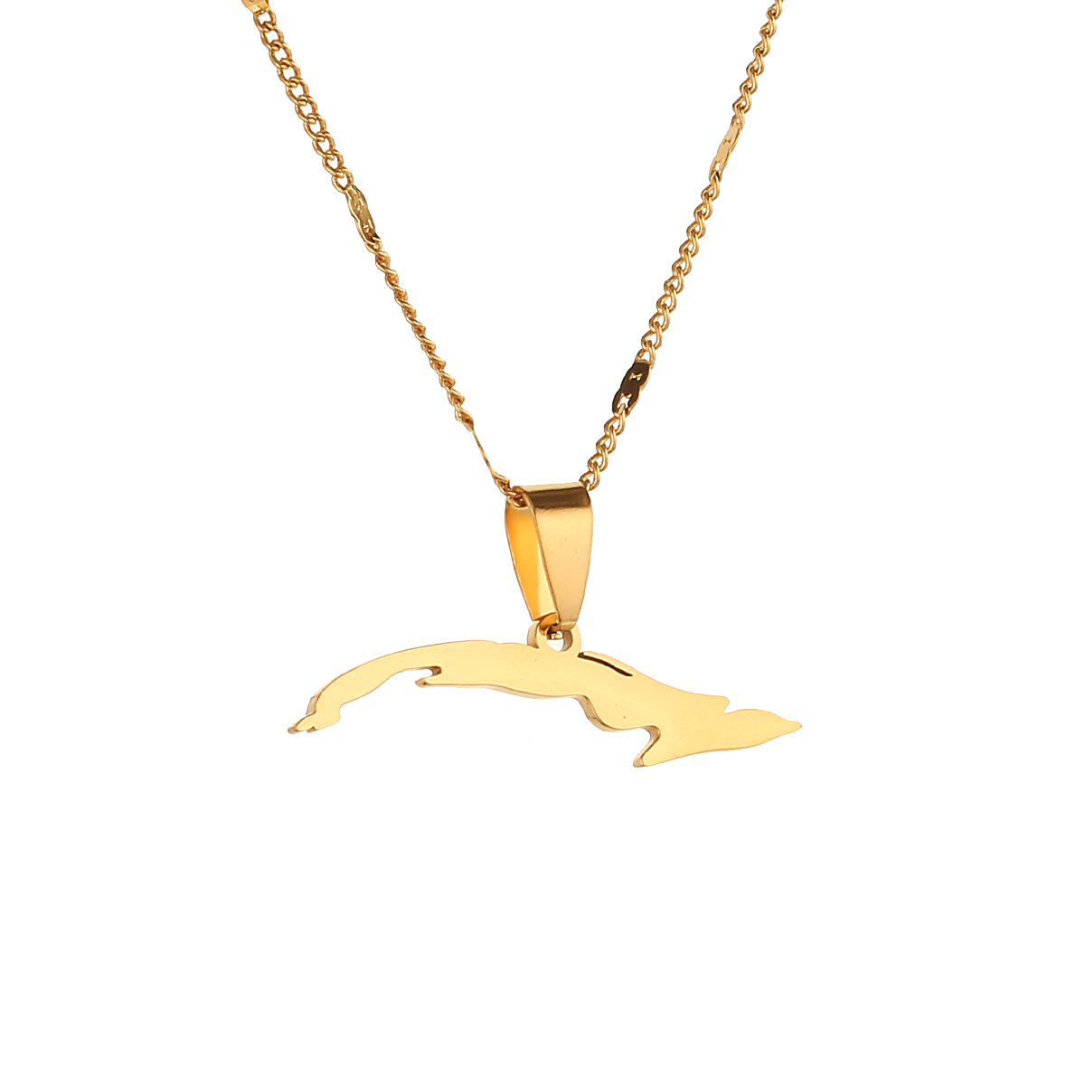

Stainless Steel Cuba Map Necklaces for Women Map of Cuba Chain Pendant Jewelry