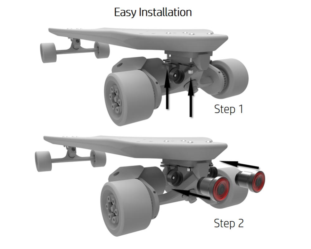 

skateboard xlite100 light Warning LED Light Night Warning Lamp for Longboard Electric Scooter 2pcs Rear red or front white