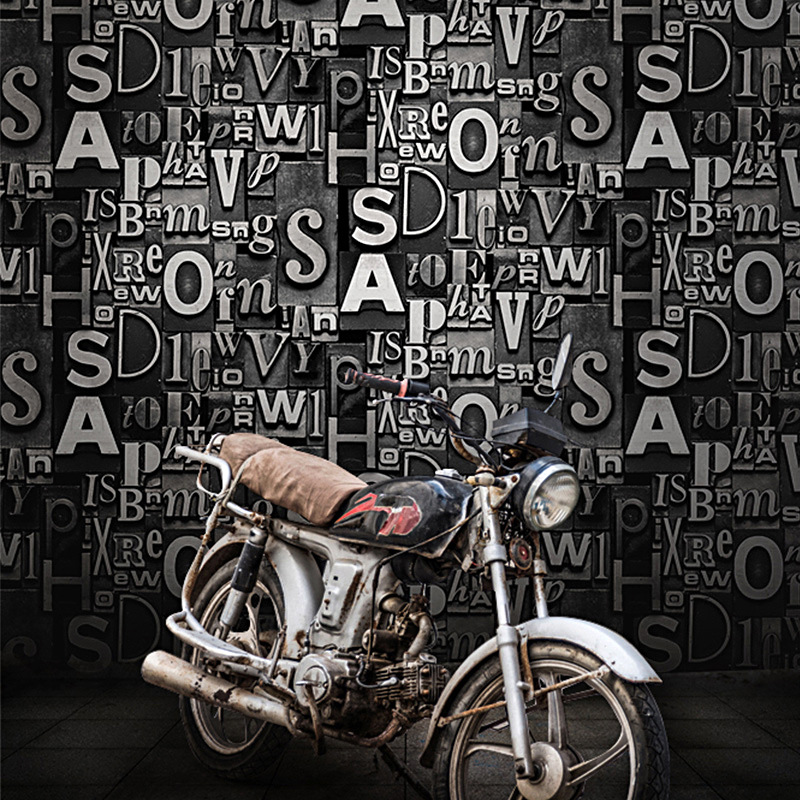 

Retro vintage letter style wallpaper for bedroom living room office kitchen wall papers home decor bedroom decor wallpaper sti, Hd1042