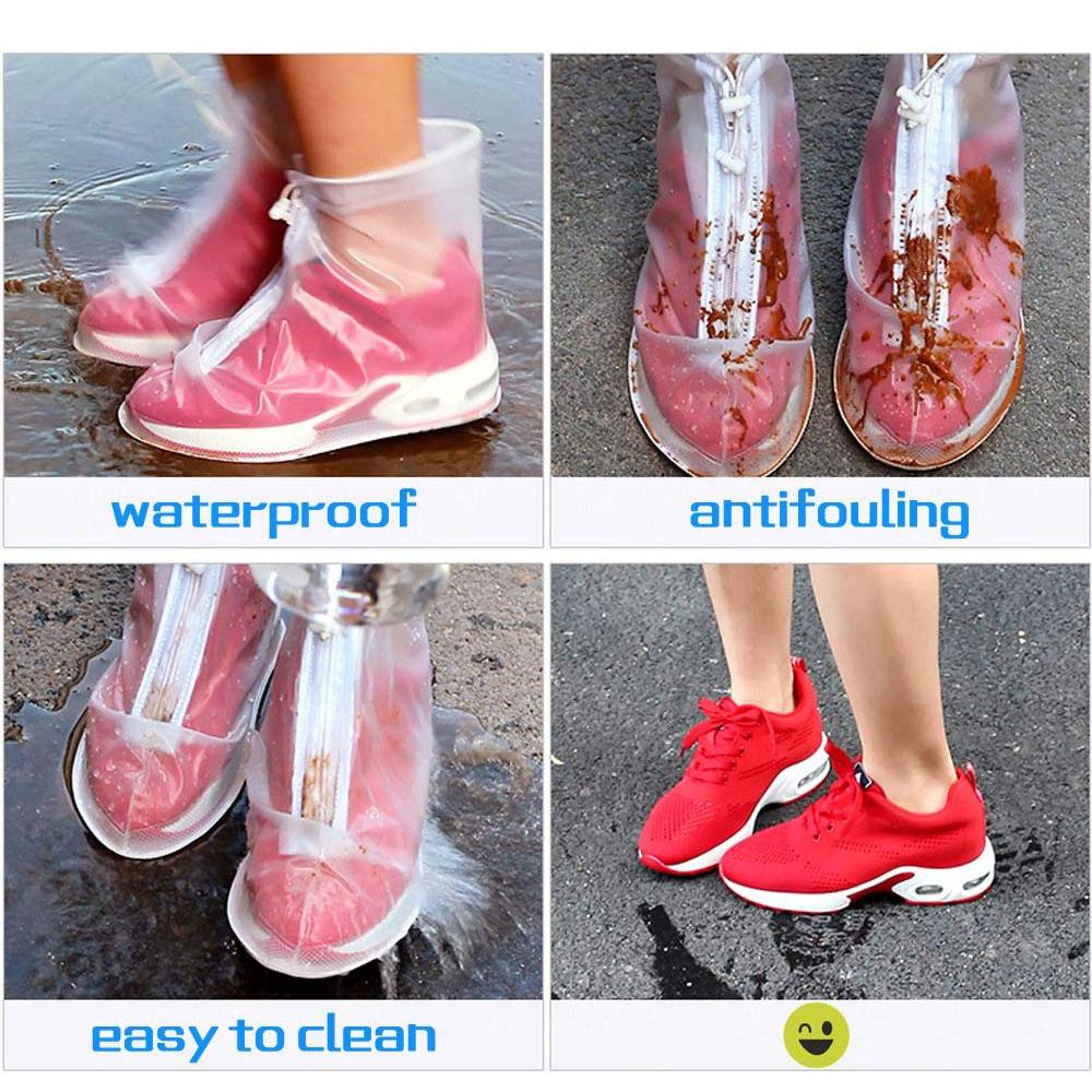 Outdoor Rain Shoes Boots Covers Waterproof Slip-Resistant Overshoes Galoshes Travel For Women Men Kids Outdoor Rain XrjrS