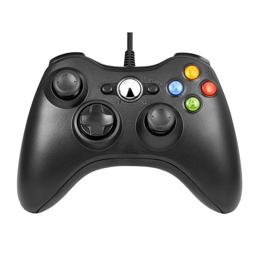 

Shock Wired USB Game Controller Gamepad Joystick For Microsoft Xbox & Slim 360 PC Windows PC With Shoulders Buttons