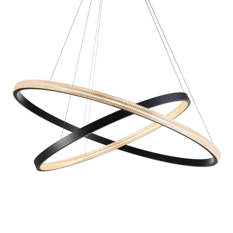 

Modern LED Gold Black Round Pendant Light Creative Home Luxury Decor Living Room Chandelier Bedroom Living Room Lamp Fixture PA0564