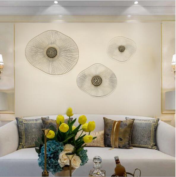 Modern Metal Wall Decoration Decorative Objects Hotel Living Room Sofa Background Hanging-image-483269625
