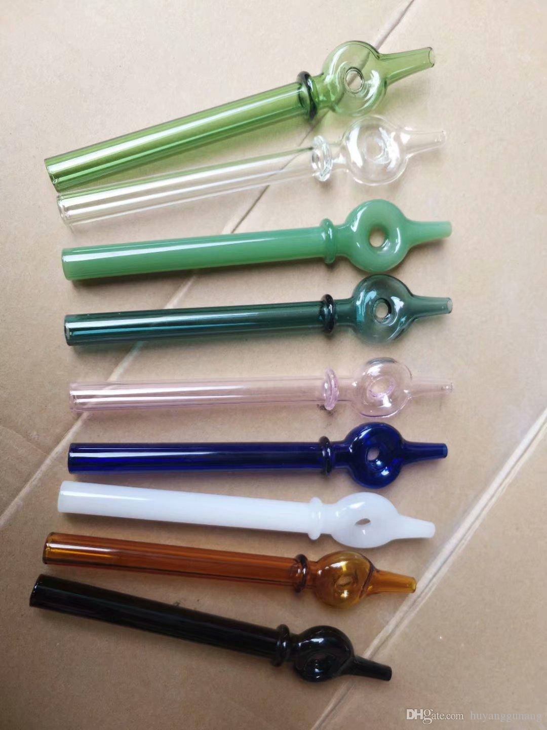 

Coloured circle lengthened glass suction nozzle Wholesale Glass Hookah, Glass Water Pipe Fittings, Smoking ,Free Shippin