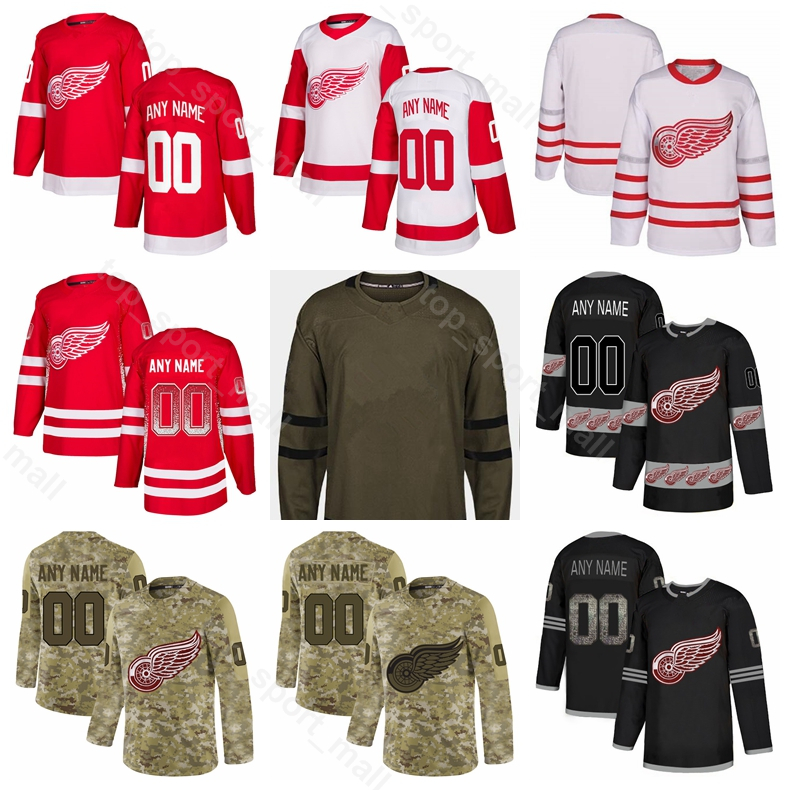 

Man Youth Woman Detroit Red Wings Tyler Bertuzzi Jersey Ice Hockey Frans Nielsen Mike Green Dylan Larkin Justin Abdelkader Fashion Gradient, Black;red