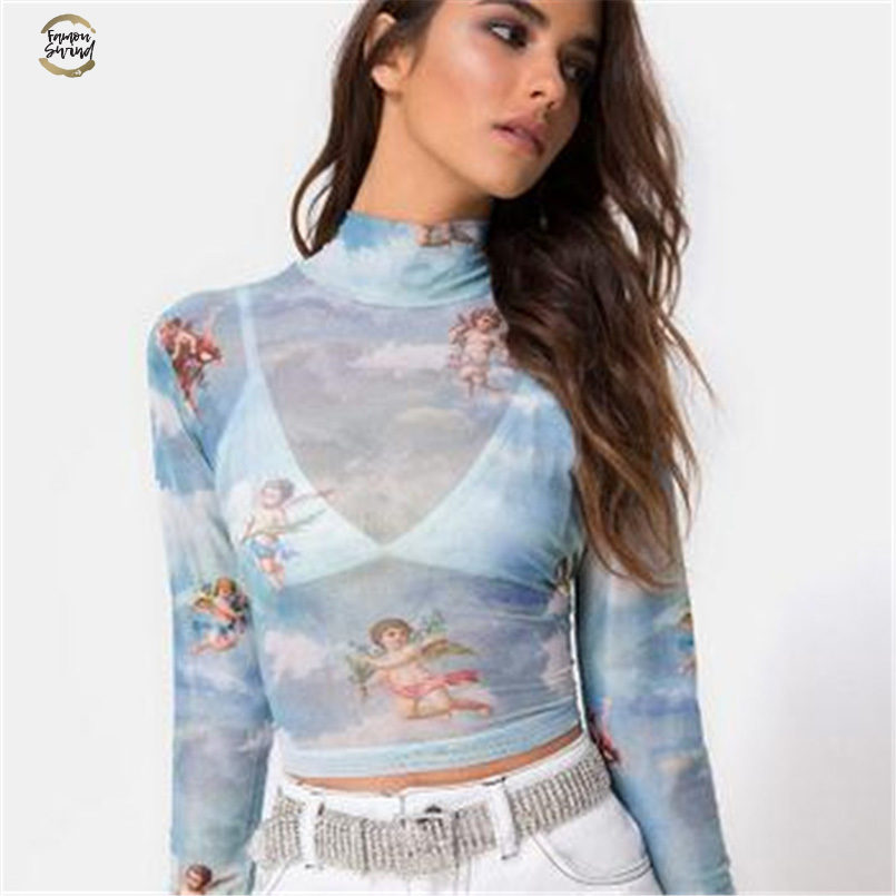 camiseta angeles transparente