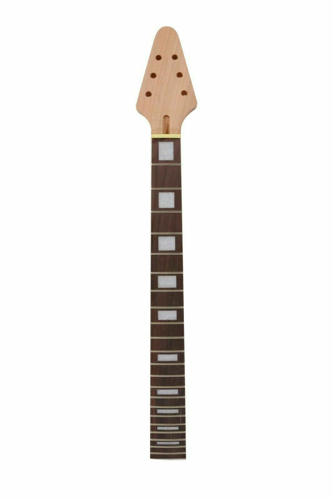 

New Electric Guitar Neck 22 Fret 25.5 Inch Mahogany Rosewood Flying V Style