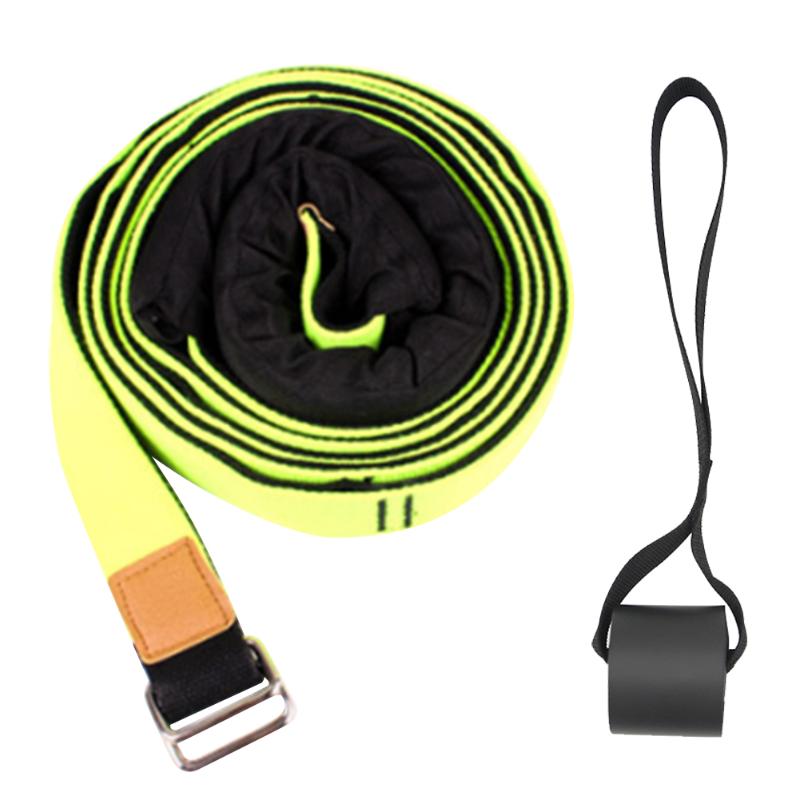 

Fitness Resistance Band Stretcher Pull Rope w/ Door Anchor Pilates Yoga Gym Leg Lightweight Portable Fitness Sports Yoga, Green