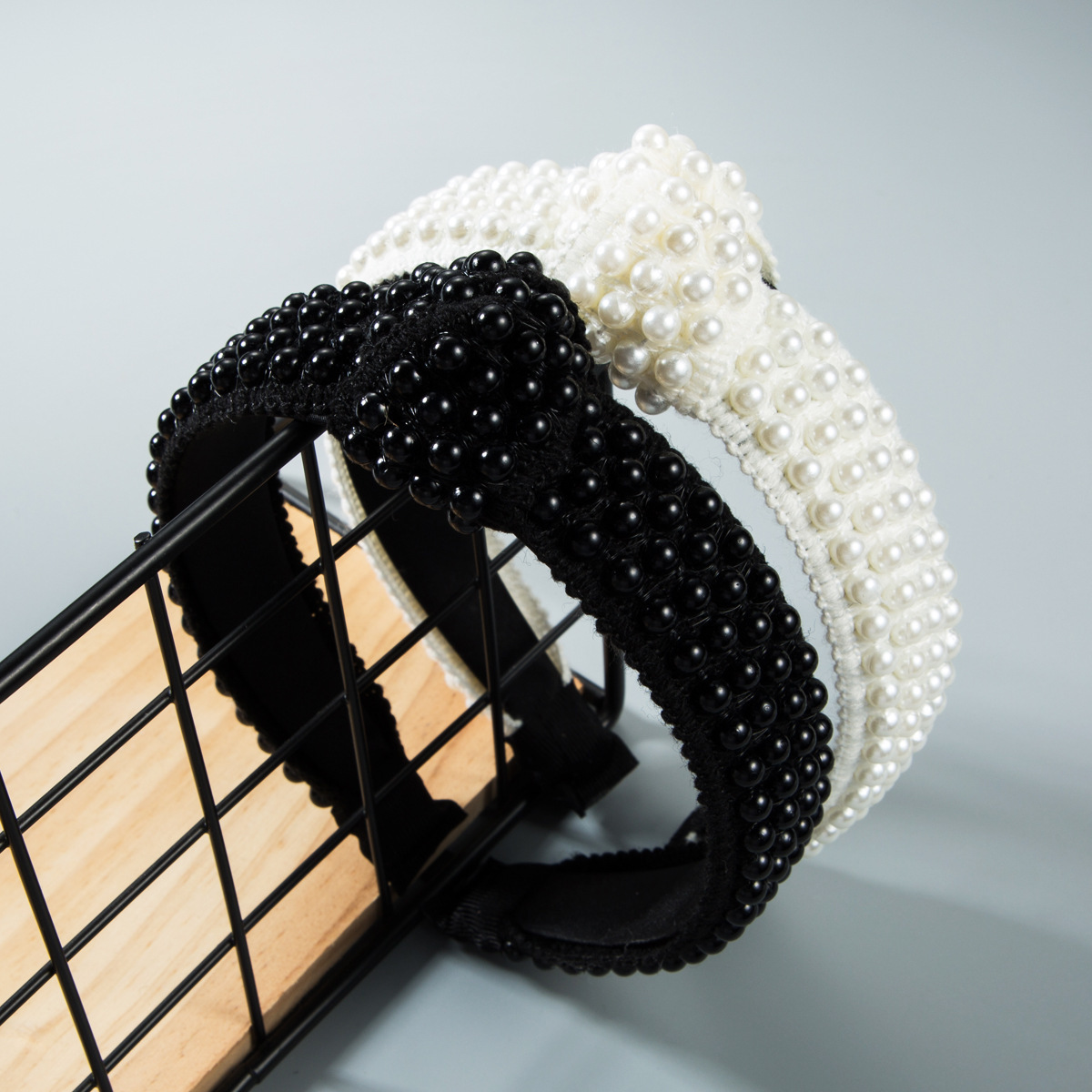 

Hair accessories trendsetter broad edge pearl hair band ladies ins bowknot headband