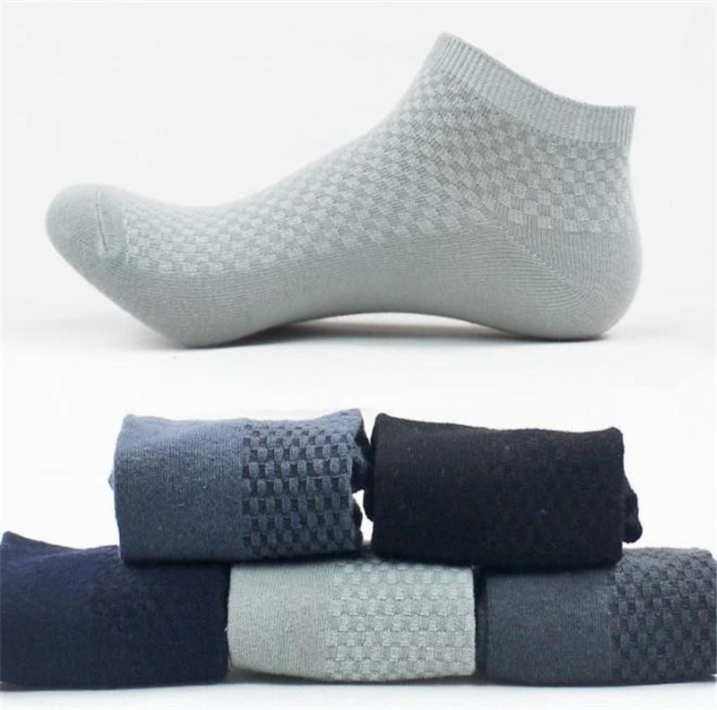 Plaid longueur cheville chaussettes printemps Designer hommes Sock Chaussons sport respirant extensible solide Chaussettes Hommes Casual Couleur