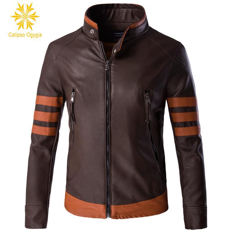 New Mens Genuine Lambskin Leather Slim Fit Biker Motorcycle Jacket for Men X302