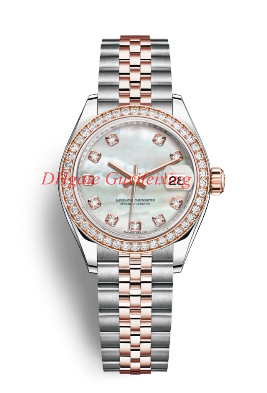 

5 Styles Hot sale Luxury lady watches Women Diamond 31mm Mid-Size 178383 178384 278383 278285 Datejust Pink White Shell Dial Automatic watch