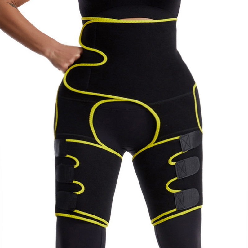 

Neoprene Sweat Body Shaper Legs Shaper Slimming Control Fat Shapewear Women's Support Belt Legs Slimmer Belt Loss Weight, Rose red1