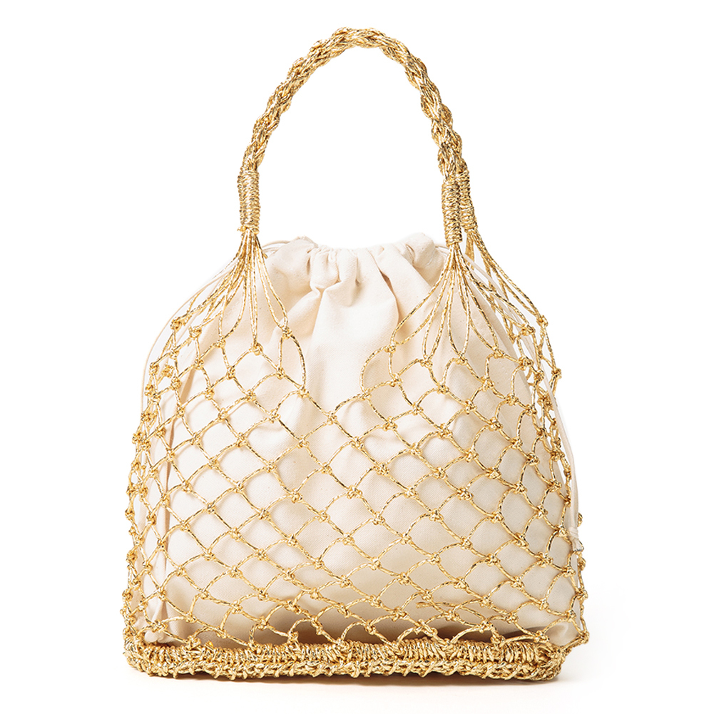 fishnet beach bag