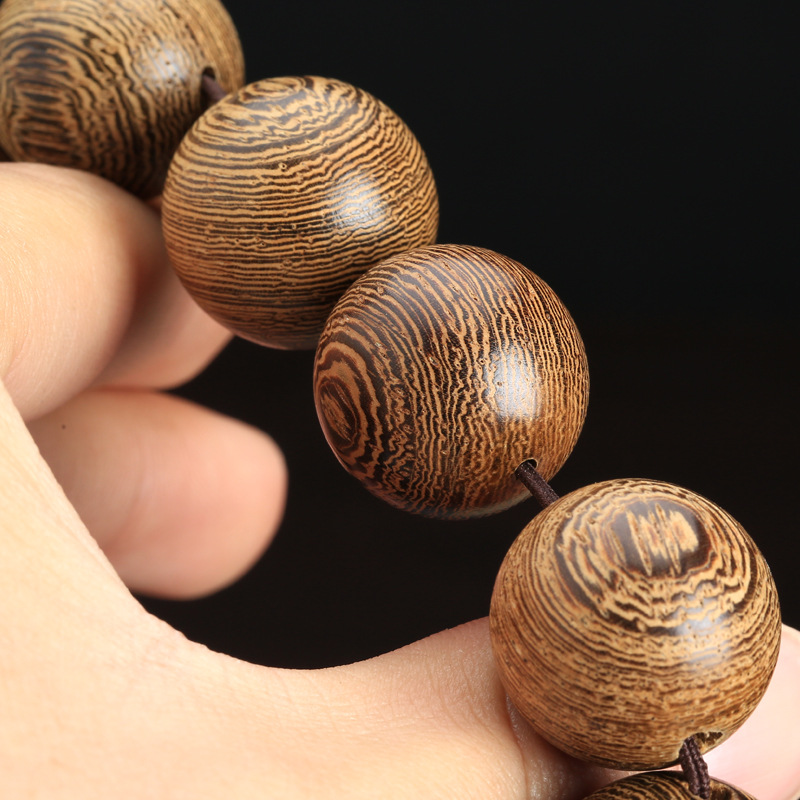 

Authentic Africa Prayer Mens Wooden Bracelet Rosary Beads Tibetan Buddhist Bracelets Jewelry Buddha Yoga Wenge 12/15/18/20mm For Women Pocg, Silver