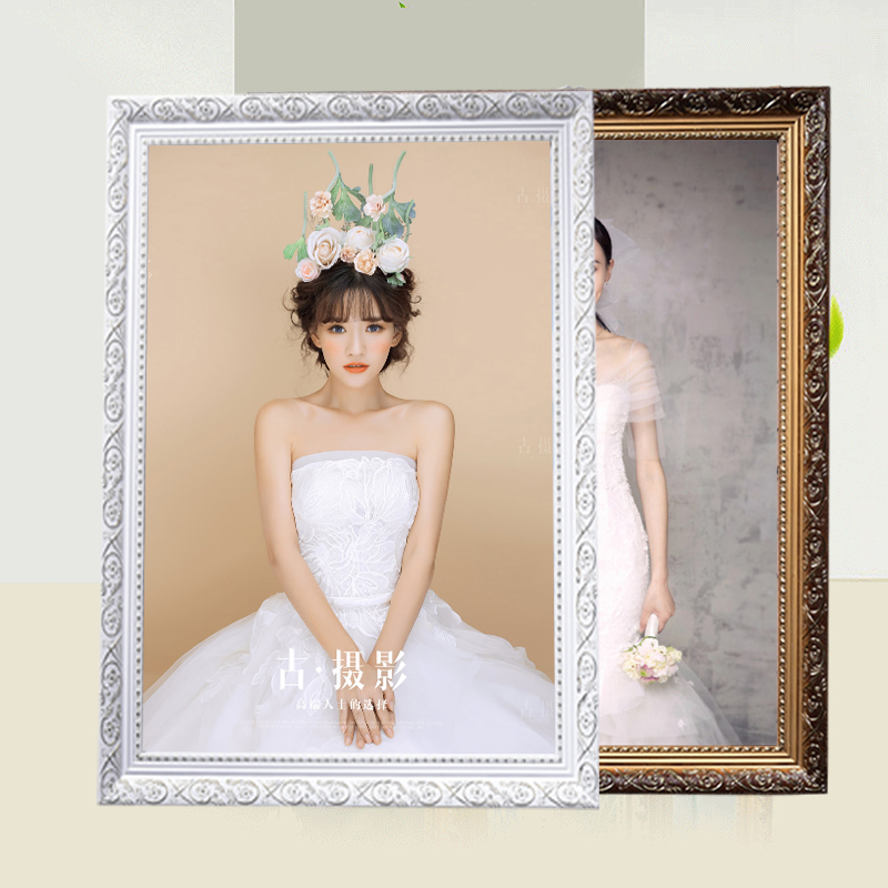 

DIY Art European Solid Wood Photo Frame A3 A4 Wedding Memory Photo Frame Table Decoration Hanging Wall Custom Pictures Frames