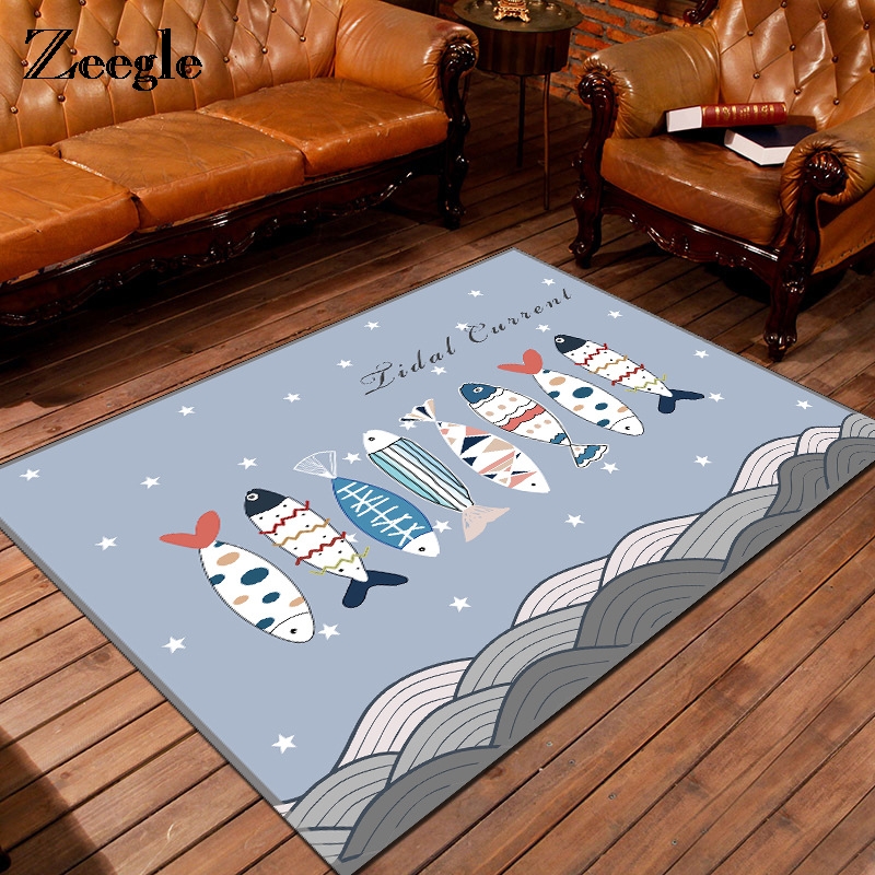 

Zeegle Carpet For Living Room Bedroom Floor Mats Non-slip Carpet For Children Absorbent Coffee Table Area Rug Beside Mat, Seven cats