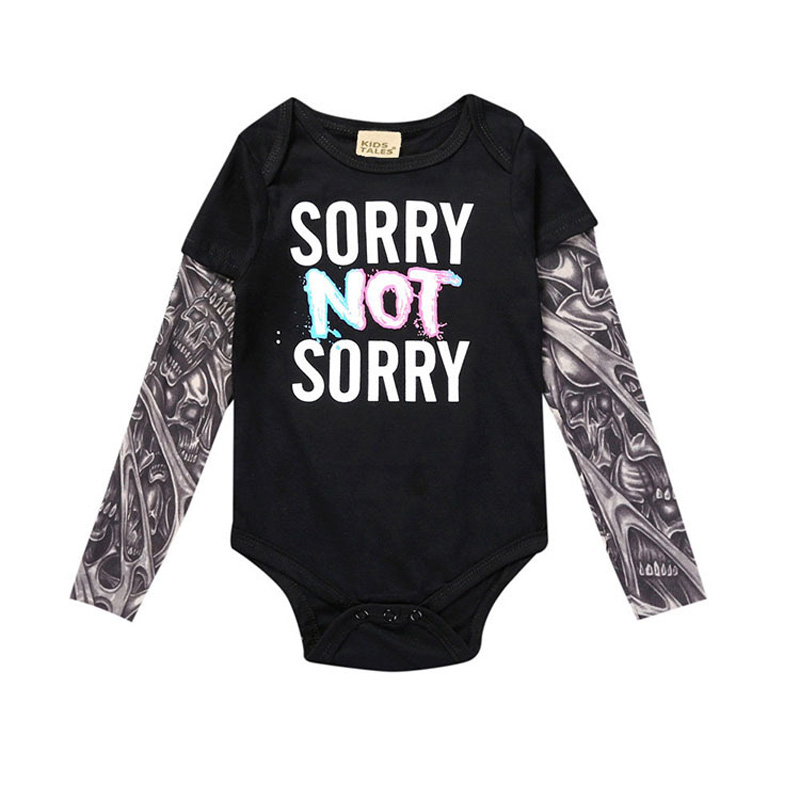 0-2 Years,SO-buts Infant Kids Baby Boys My First Christmas Xmas Long Sleeve With Tattoo Printed Sleeve Tee Tops Romper Jumpsuit Bodysuit