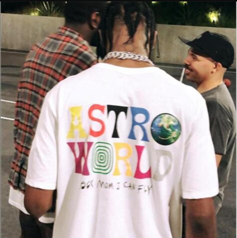 

Cotton 100% TRAVIS SCOTT ASTROWORLD CONCERT MERCH Summer men's and women's cotton t-shirts 2020 new products hip hop Street, White;black