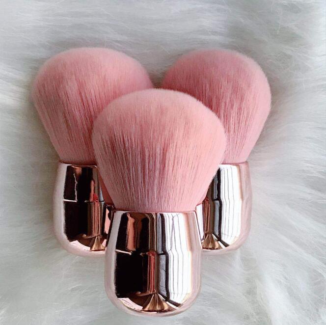 

Mushroom Blush Makeup Brush Mini Soft Powder Brush Rose Gold Flat Head Round Head Protable Makeup Brushes Cute Cosmetic Tools