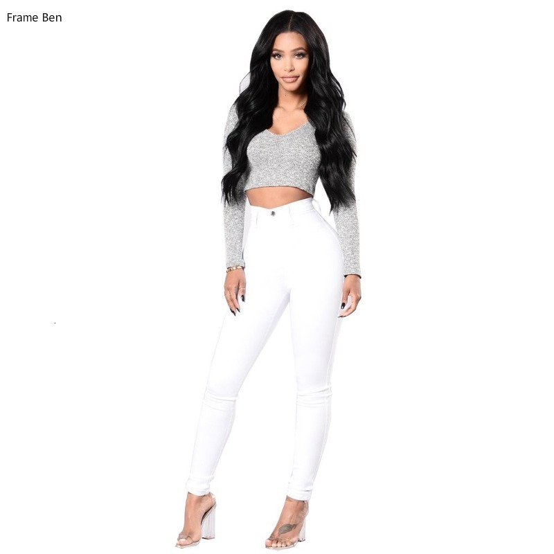 

Pants Denim Skinny Leggings Women 2019 Summer Autumn High Waist Stretch Jeans Casual Long Pencil Trousers Plus Size, Black