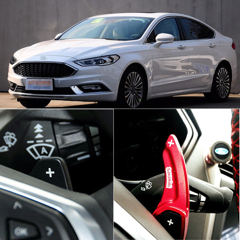 

For Ford Mondeo 2013-2017 2pcs Steering Wheel Aluminum Shift Paddle Shifter Extension Car-styling