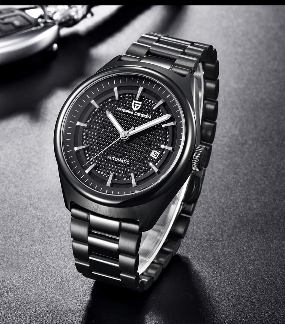 

relojes hombre 2019 NEW PAGANI DESIGN Brand Men's Luxury Mechanical watch stainless steel waterproof military watch horloges men, Slivery;brown