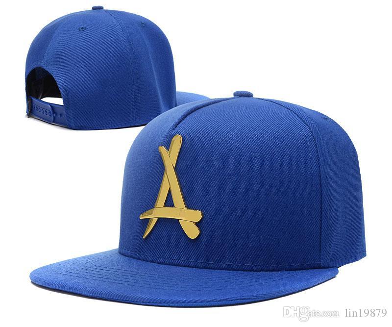 

THA Alumni metal A logo Baseball Caps 2020 new brand hip hop for men women rap casquette Snapback Hats, Blue;gray