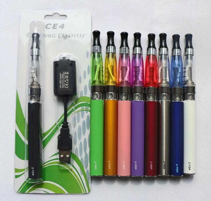 

Ego starter kit CE4 atomizer Electronic cigarette e cig kit 650mah 900mah 1100mah EGO-T battery blister case Clearomizer E-cigarette, Multi