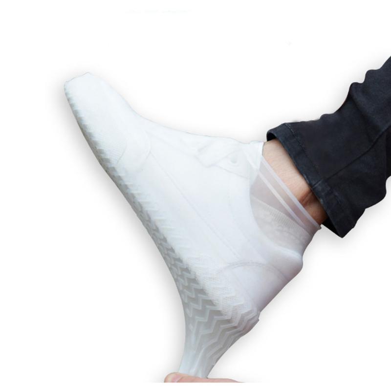

1 Pair Reusable Shoes Covers Waterproof Silicone Shoes Protectors For Indoor Outdoor New Design