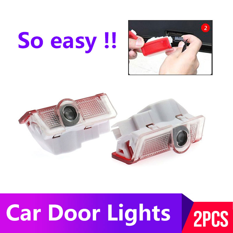 

2PCS For Accessories W213 E X253 GLC C253 X156 W166 M Logo Projector LED Decorative Lamp Car Door Welcome Lights S
