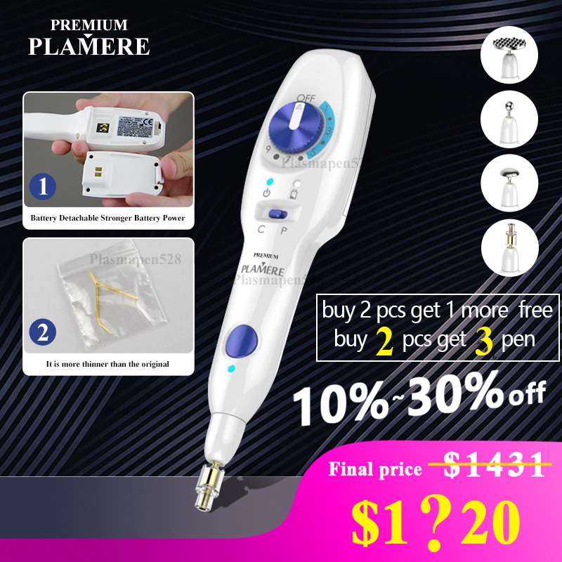 

Top quality premium Plamere from Korea Fibroblast plasma pen beauty equipment with 20 bending needles free