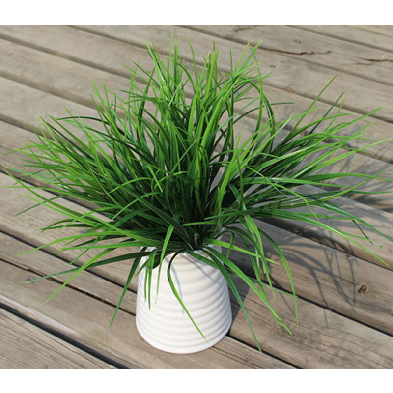 

European Countryside garden plant 33cm plastic Fine grass leaf plant, As pic
