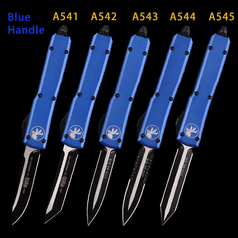 

Automatic MT UTX 85 knife double action Tactical micro knives tech pocket knife aluminum handle auto COMBAT RED HANDLE EDC TOOLS