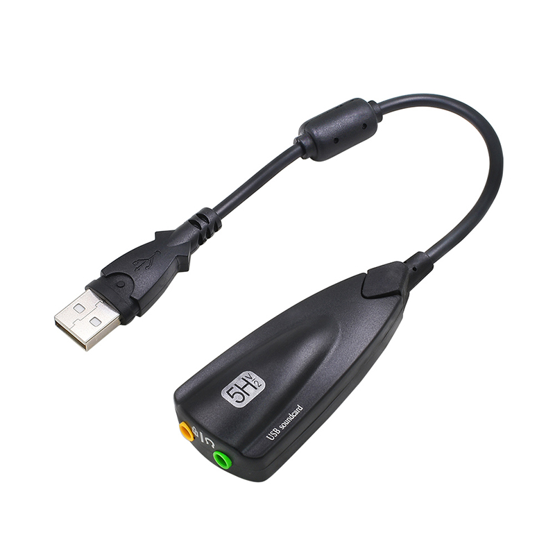 

USB Sound Card Virtual 7.1 External USB Audio Adapter USB to Jack 3.5mm Earphone Micphone Sound Card for Laptop Notebook new