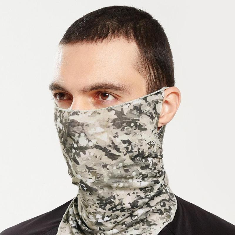

Camouflage Print Dust-proof Anti-UV Outdoor Cycling Scarf Face Cover Neck Gaiter Face Headband Scarf Men Tactical Hiking Cover