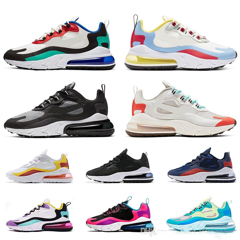 

27C react airs mens women running shoes 270s Phantom BAUHAUS OPTICAL Hyper Jade trainers sports mens designer shoes sneakers, White;red
