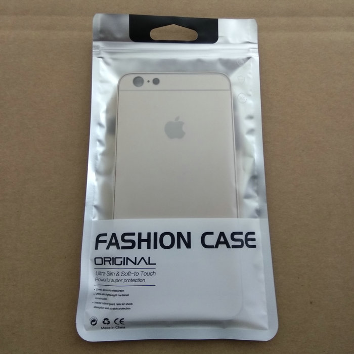 

12*21.5cm Plastic Zipper Grind arenaceous Silver Retail Packaging Bag Cell Phone Case For 6s 4.7/5.5 Samsung S5 S6 Note 4
