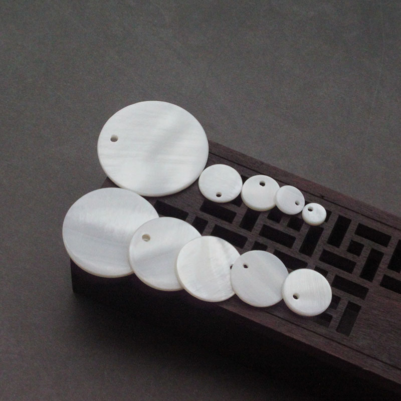 

10pcs / Bag Natural Shell Smooth Polished Disc Pendant Star Jewelry Making DIY Necklace Earrings Hair Clip Jewelry Accessories