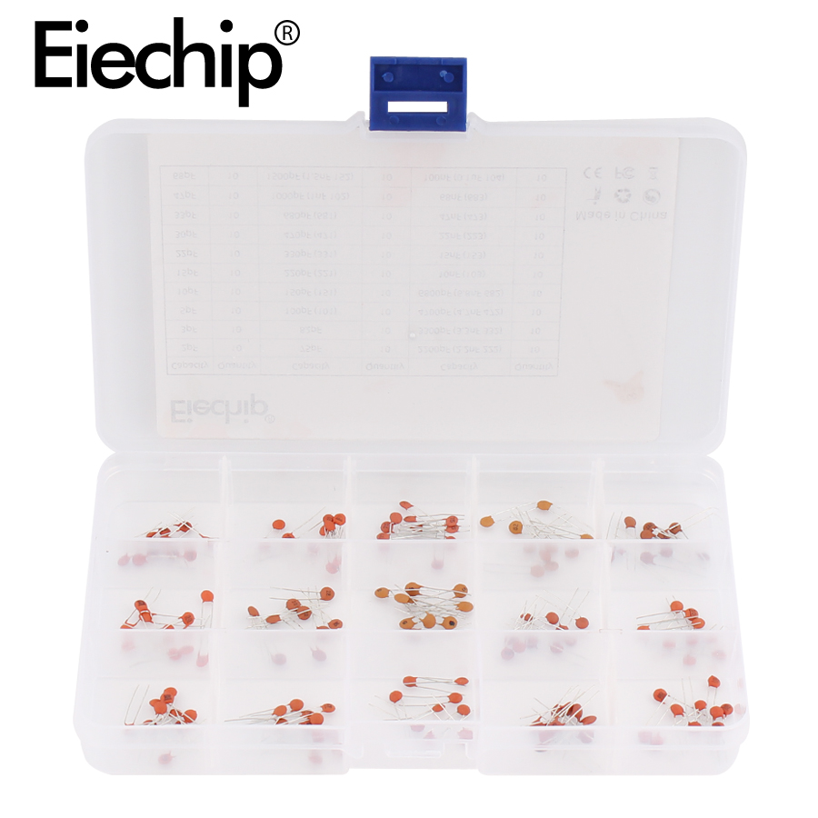 10pF ~ 100nF DISCO IN CERAMICA CONDENSATORI 50V 10 valori 300pcs con scatola