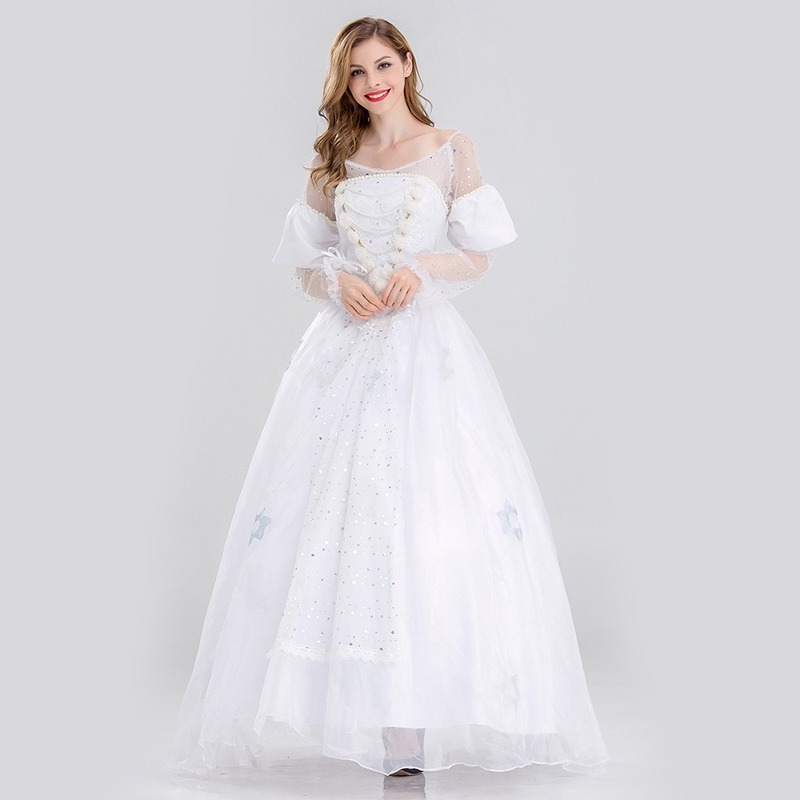 

Dress Party Dress Lace Women Elegant Stage Equipment, White
