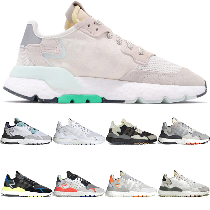 

New White Ice Mint Mens Nite Jogger Triple black Footwear white Running shoes Light Solid Grey ICE MINT Red Womens Sport Designer Shoes, C16 36-45