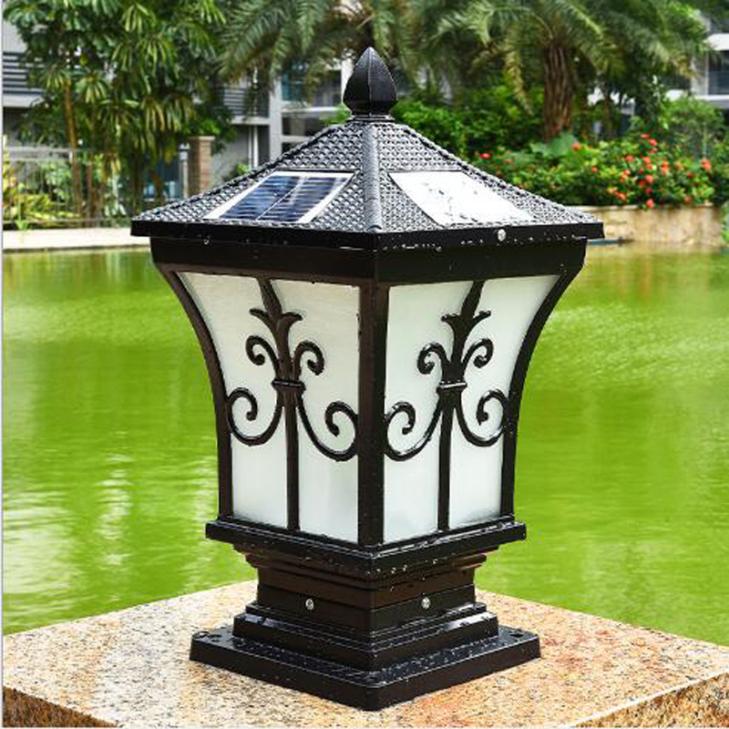 

LED Solar Post Light Modern Simple Garden Light IP65 Outdoor Villa Garden Wall Door Pillar Lamp Energy saving Wall Light