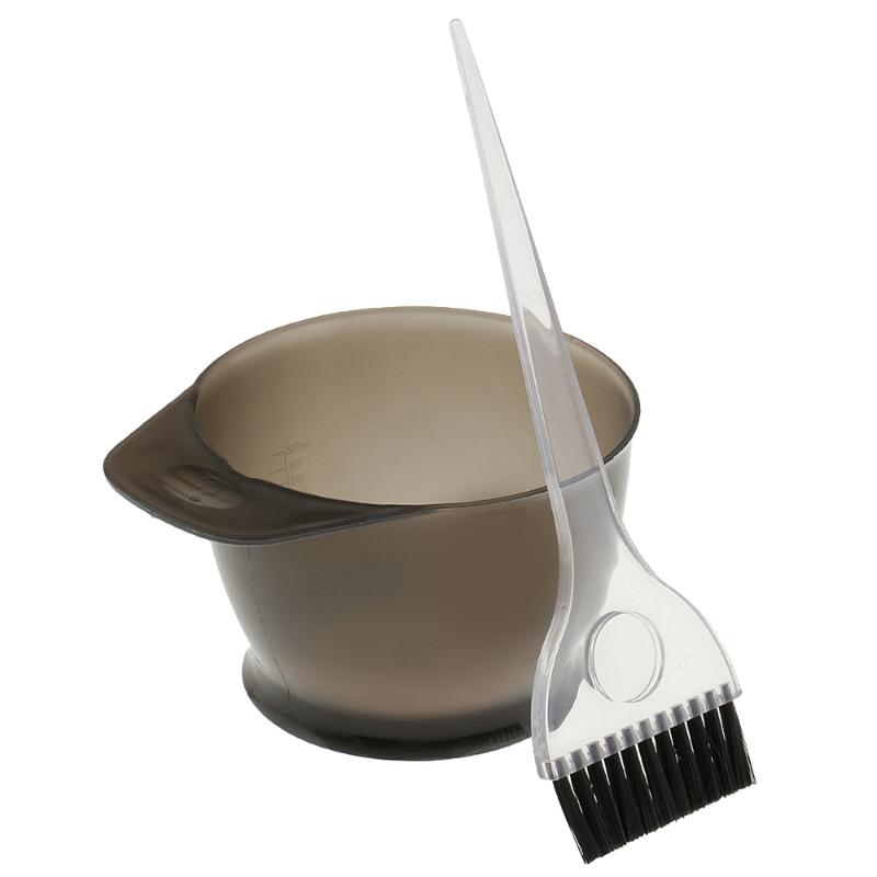 

Hair Dye Coloring Brush And Bowl DIY Tapered Dyeing Brush Comb Tint Bowl