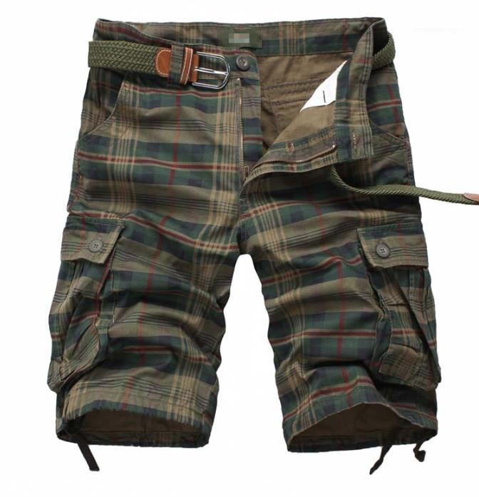 Shorts Loose Fashion Relaxed Pants New Casual Camouflage Mens Summer Pants Drawstring Multipocket Plaid Designer Mens