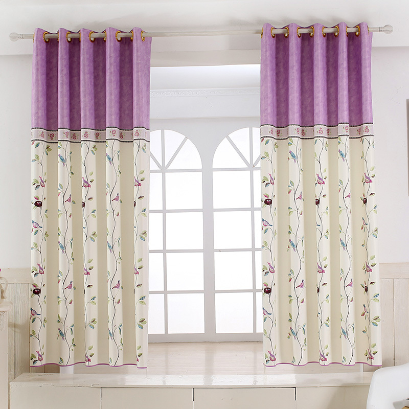 

White Silk Shading Short Curtains Printing Short Curtain Two Colors Optional for Balcony Bay Window Dedicated, White tulle