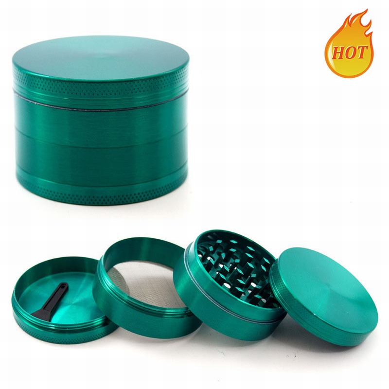 

Tobacco Crusher Herb Grinder 4 layer 40mm 50mm 55mm 63mm zinc alloy pollen press catcher Spice Pollinator metal grinders DHL